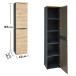 Aktenschrank >Memphis< in Artisan Eiche Dekor / Graphit - 45x197x38 (BxHxT)