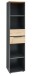 Aktenregal >Memphis< in Artisan Eiche Dekor / Graphit - 45x197x38 (BxHxT)