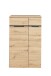 Aktenschrank >Memphis< in Artisan Eiche Dekor / Graphit - 75x122x38 (BxHxT)