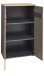 Aktenschrank >Memphis< in Artisan Eiche Dekor / Graphit - 75x122x38 (BxHxT)