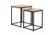 Satztisch >Trelleborg< (2er-Set) Artisan / schwarz - 40x50x40 / 35x45x35cm