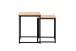 Satztisch >Trelleborg< (2er-Set) Artisan / schwarz - 40x50x40 / 35x45x35cm