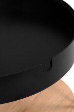 Beistelltisch >Trelleborg< in Dekor Artisan Eiche / schwarz - 47,5x48 (HxD)