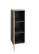 Aktenschrank >Memphis< in Artisan Eiche Dekor / Graphit - 45x122x38 (BxHxT)