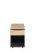 Rollcontainer >Memphis< in Artisan Eiche Dekor / Graphit - 45x66x55 (BxHxT)