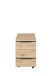 Rollcontainer >Memphis< in Artisan Eiche Dekor / Graphit - 45x66x55 (BxHxT)