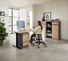Rollcontainer >Memphis< in Artisan Eiche Dekor / Graphit - 45x66x55 (BxHxT)