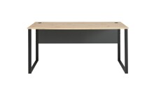 Schreibtisch >Memphis< in Artisan Eiche Dekor / schwarz - 170x77x73 (BxHxT)