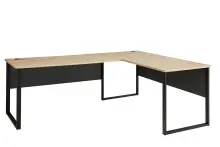 Eckschreibtisch >Memphis< in Artisan Eiche Dekor /...