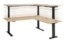 Eckschreibtisch >Memphis< höhenverstellbar,...