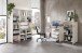 Aktenschrank >Memphis< in Weiß / Artisan Eiche Dekor - 75x122x38 (BxHxT)