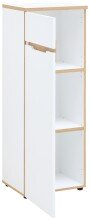 Aktenschrank >Memphis< in Weiß / Artisan Eiche Dekor - 45x122x38 (BxHxT)