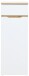 Aktenschrank >Memphis< in Weiß / Artisan Eiche Dekor - 45x122x38 (BxHxT)