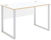 Schreibtisch >Memphis< in Weiß / Artisan /...