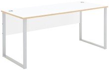 Schreibtisch >Memphis< in Weiß / Artisan /...