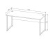 Schreibtisch >Memphis< in Weiß / Artisan / silber - 170x77x73 (BxHxT)