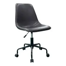 Bürostuhl >Monaco< in Braun, PU, Metall -...
