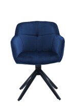 Armlehnstuhl >Emma< (1stk) drehbar, in blau /...