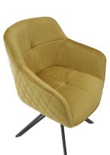 Armlehnstuhl >Emma< (1stk) drehbar, in gold /...