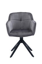 Armlehnstuhl >Emma< (1stk) drehbar, in grau /...