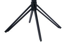 Armlehnstuhl >Emma< (1stk) drehbar, in grau / schwarz - 59x82x62 (BxHxT)