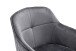 Armlehnstuhl >Emma< (1stk) drehbar, in grau / schwarz - 59x82x62 (BxHxT)