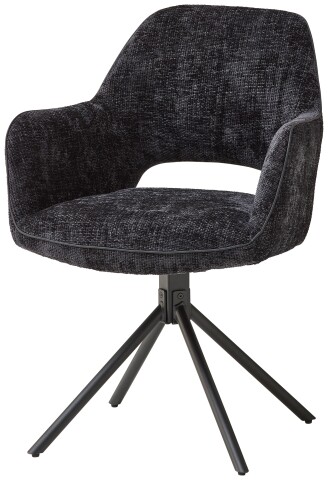 Armlehnstuhl >Adrina< (1stk) drehbar, in schwarz - 62x89x62 (BxHxT)