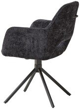 Armlehnstuhl >Adrina< (1stk) drehbar, in schwarz -...