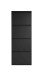 Schuhkipper >BLACK< (1stk) in Schwarz lackiert, Metall, montiert - 50x130x15cm (BxHxT)