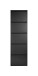 Schuhkipper >BLACK< (1stk) Schwarz lackiert, Metall, montiert - 50x172x15cm (BxHxT)
