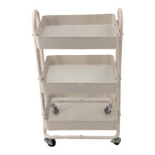 Servierwagen >RAJA< in Weiß, Lackiert, Metall...