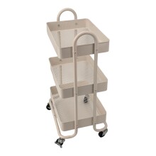 Servierwagen >RAJA< in Weiß, Lackiert, Metall...