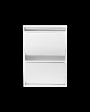 Schuhkipper >WIT< in Weiß, Lackiert, montiert - 50x72x15cm (BxHxT)