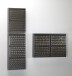 Schuhkipper >CLIP< (1stk) Metall / schwarz-anthrazit, montiert - 50x72x13,5 (BxHxT)