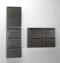 Schuhkipper >CLIP< (1stk) Metall / schwarz-anthrazit, montiert - 50x105x15 (BxHxT)