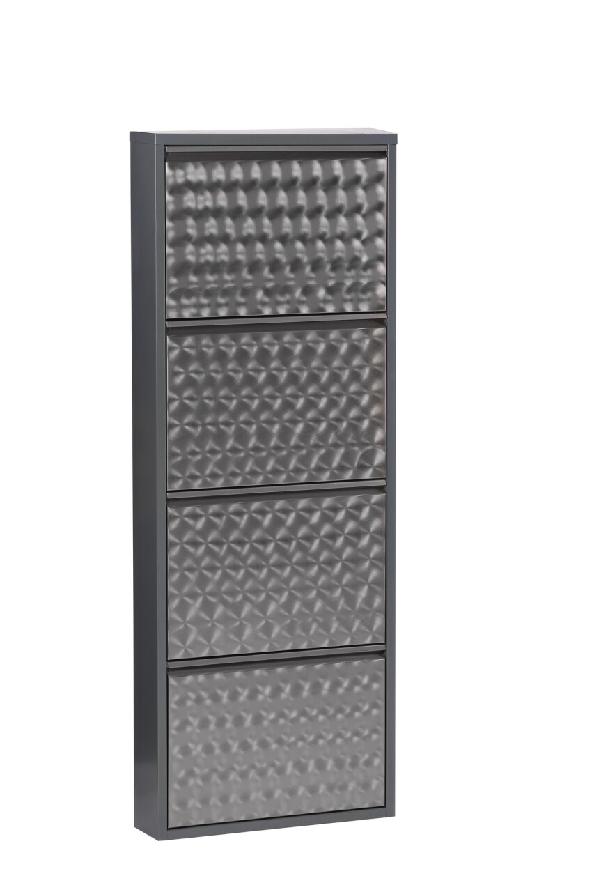 Schuhkipper >CLIP< (1stk) Metall / schwarz-anthrazit, montiert