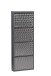 Schuhkipper >CLIP< (1stk) Metall / schwarz-anthrazit, montiert - 50x130x13,5 (BxHxT)