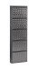 Schuhkipper >CLIP< (1stk) Metall / schwarz-anthrazit, montiert - 50x172x13,5 (BxHxT)