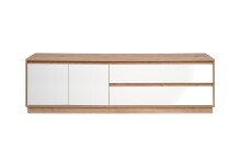 Lowboard >Phoenix< in Dekor Artisan Oak / weiß - 175x50,5x40cm (BxHxT)