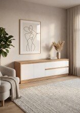 Lowboard >Phoenix< in Dekor Artisan Oak /...