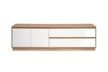 Lowboard >Phoenix< in Dekor Artisan Oak / weiß - 175x50,5x40cm (BxHxT)