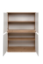 Highboard >Phoenix< in Dekor Artisan Oak / weiß - 101,5x139,5x40cm (BxHxT)