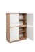 Highboard >Phoenix< in Dekor Artisan Oak / weiß - 101,5x139,5x40cm (BxHxT)