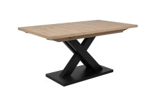 Kulissen-Esstisch >Avant< ausziehbar, Dekor Artisan Oak / schwarz - 160/200x76x90cm (BxHxT)