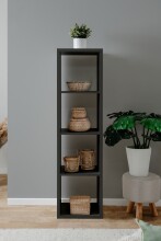 Regal >Max< in anthrazit - 38x141x33cm (BxHxT)