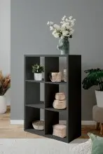 Regal >Max< in anthrazit - 73x107x33cm (BxHxT)