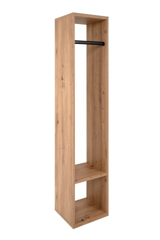 Kompaktgarderobe >Max< in Dekor Artisan Oak - 37x175x33cm (BxHxT)