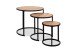 Satztisch >Trelleborg< (3er-Set) Artisan Oak / schwarz

- 53x46 / 40x39 / 29x31cm