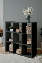 Regal >Max< in anthrazit - 107x107x33cm (BxHxT)