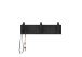Garderoben-Set >Bantry< (4-teilig) in Eiche / schwarz - 100x190x30 (BxHxT)